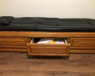 View of storage drawer