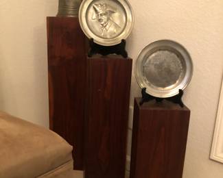 Wooden posts - hand carved by owner