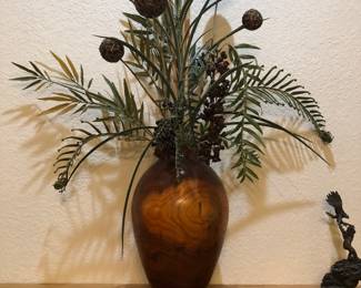 Wood vase made by owner