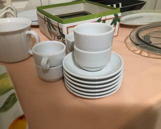 Espresso cups and saucers