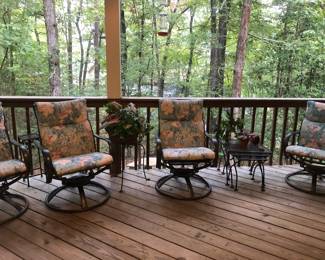 Patio furniture
Swivel chairs are $75 each
There are 2 left