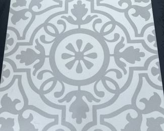 13” ceramic square tile. 26 pieces available sold only as a set 