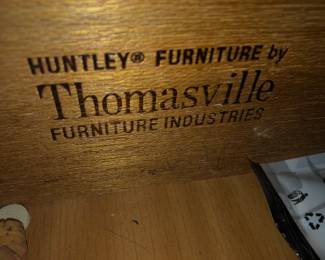 SOLD AS PRESALE:  HUNTLEY FURNITURE by THOMASVILLE BARDINI CHINA CABINET, BUFFET, TABLE W 2 LEAVES & 8 CHAIRS 