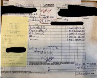 SOLD AS PRESALE: BAKER CHIPPENDALE Mahogany HIGHBOY, LONG DRESSER, MIRROR (Damaged), NIGHTSTAND 

