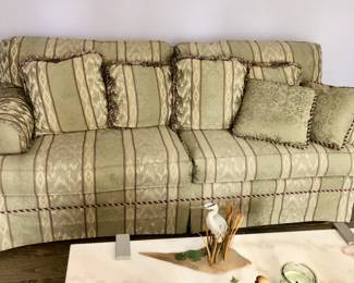 PRESALE: Matching Gray/Green SOFA & LOVESEAT. $250 for SOFA, $150 for LOVESEAT. Note Chair Matching These is priced $20 because it shows wear. 