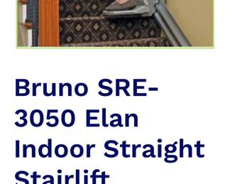 PRESALE: NEW 9/2022 BRUNO SRE 3050 Elan STAIR LIFT. Why pay over $3000 when our price LESS THAN 1/2? Our Price $1500. 