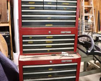 Red tool storage unit