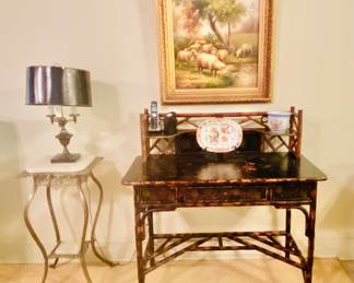 19th c. brass fern stand