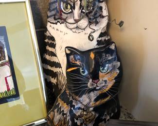 Cat Pottery Vases