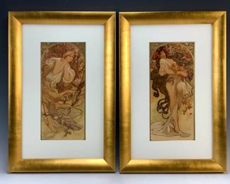 Alphonse Mucha Two Of Four Seasons