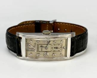 Hamilton 17 Jewel Platinum Tank Watch