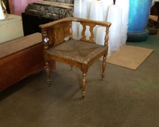 corner chair with fold down table on side $50