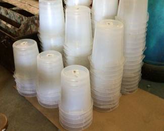 plastic buckets $1.00 each or 6 for $5.00