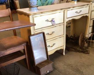 student desk $30.; French provincial desk $50.