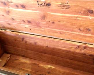 inside Lane cedar chest