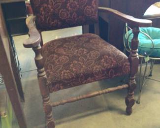 spindle leg arm chair $50.