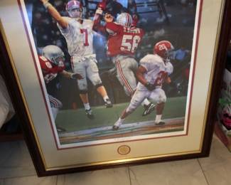 “The Winning Combination “ signed print by Daniel Moore, COA included $350.