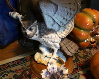 “The Great Horned Owl” from Franklin Mint. Porcelain with base. $125. OBO