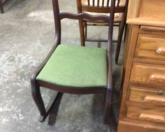 Mahogany rocker $40