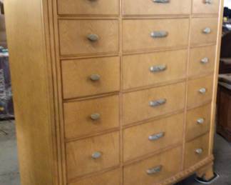 large 18 drawer chest of drawers $300. Firm!