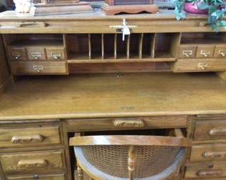 inside roll top desk