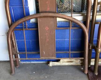 Twin metal headboard & foot board-No rails. $50