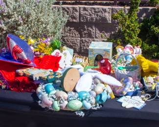 Easter and 4th of July decorations