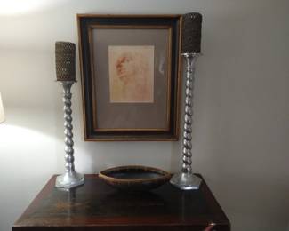 ALLUNIMUM CANDLE STICKS