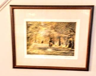Harold Altman "Bridle Path" Lithograph