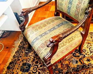 Vintage Dolphin Tapestry Chair