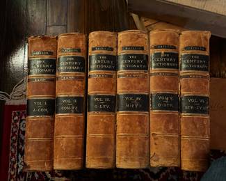 Very fine dictionary set. We have many antique books.