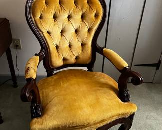 Every single chair and settee or sofa are in mint condition. They have been lovingly reupholstered over the years.