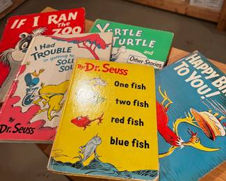 Vintage Dr. Seuss books. $10-1500