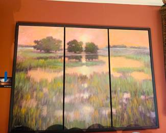 GORGEOUS three panel large glicee by Guy Ransonet #1 of 10