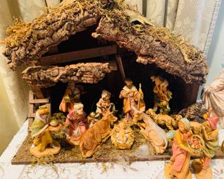 very fine Nativity Scene with barn