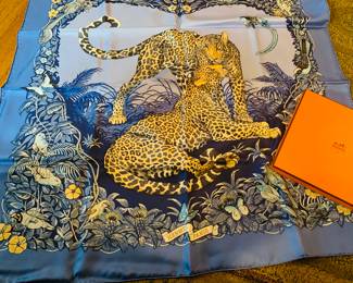 Brand new in box Hermes scarf “Jungle Love”