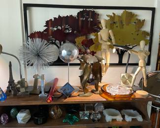 Lot of contemporary decor, mid century modern accessories and more.