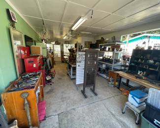 Garage area full of tools!