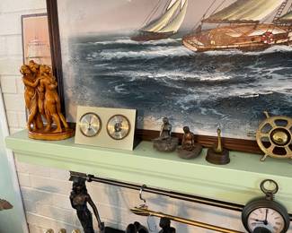 Lots of nautical decor