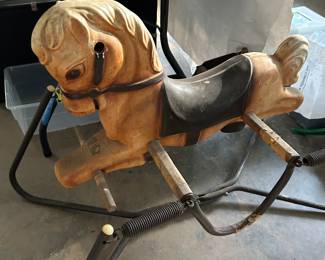 VINTAGE ROCKING HORSE