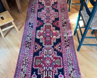 Hand-Knotted Persian Runner (40"W x 131"L)