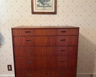 Falster Møbelfabrik Mid-Century Modern Highboy Dresser (39"W x 18"D x 45"H)
