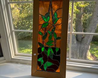 Framed Stained Glass Window