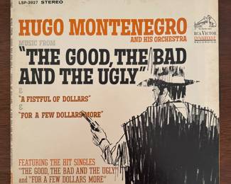 Hugo Montenegro And His Orchestra – Music From "A Fistful Of Dollars" & "For A Few Dollars More" & "The Good, The Bad And The Ugly" / LSP-3927