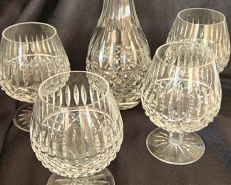 Waterford Decanter with Brandy Sniffers