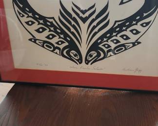 Salmon print by Native Artist
Tresham Gregg