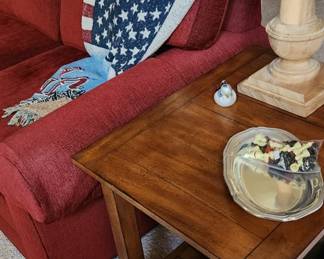 ETHAN ALLEN Sofa ,table ,lamp