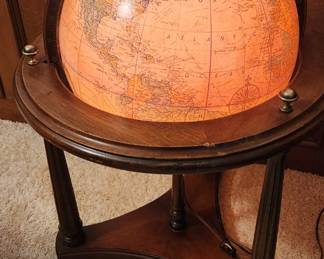 Vintage lighted Globe