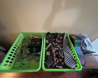 Men’s belts, ties and accessories.