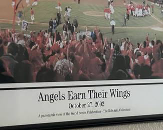 Framed Angels world series win framed print